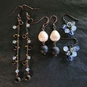 3 Pairs of Earrings